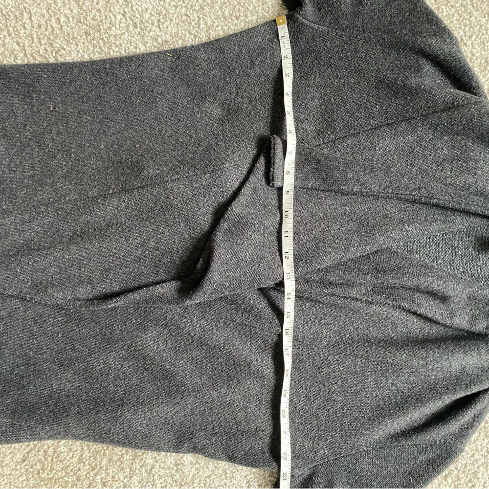 J. CREW Drapey Dark Grey Open Cardigan - Picture 6 of 7